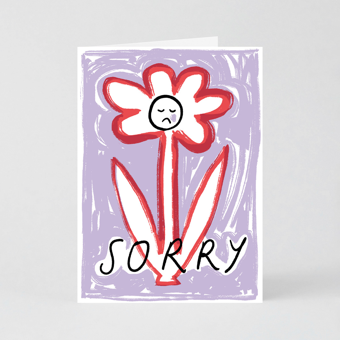 Sorry Flower Card